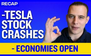 Recap May 3: Tesla stock crashes by Elon Musk Tweet - Economies start opening (Recap Ep069)